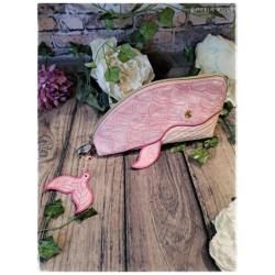 Trousse le chant des baleines - coeurs roses