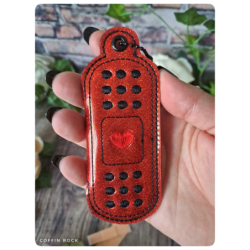 rouge pailletté - pochette à pansements cute