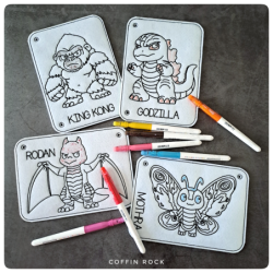 Kaiju - Livre de coloriage effaçable