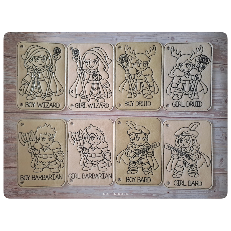 DND heroes - page à l'unité de coloriage effaçable