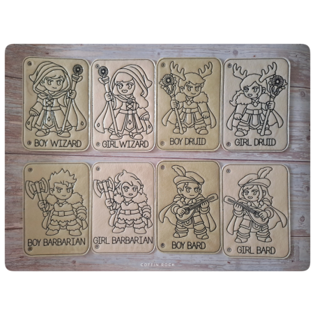 DND heroes - page à l'unité de coloriage effaçable