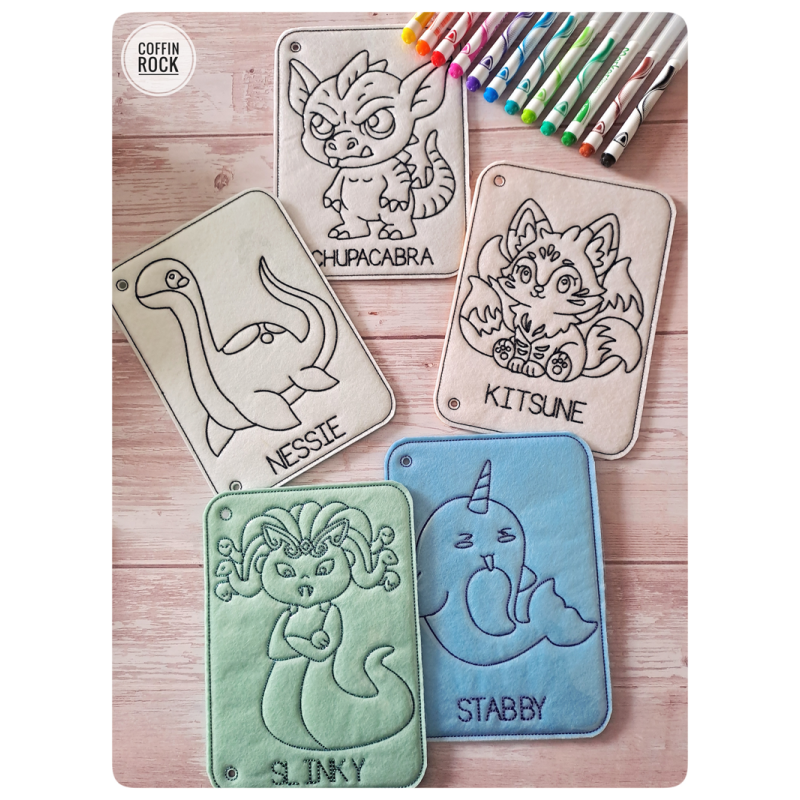 Cryptozoologie - page à l'unité de coloriage effaçable