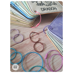 anneaux d'accroche pour pages de carnets
