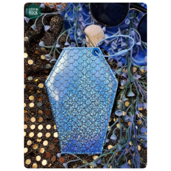 cercueil bleu porte-monnaie de poche