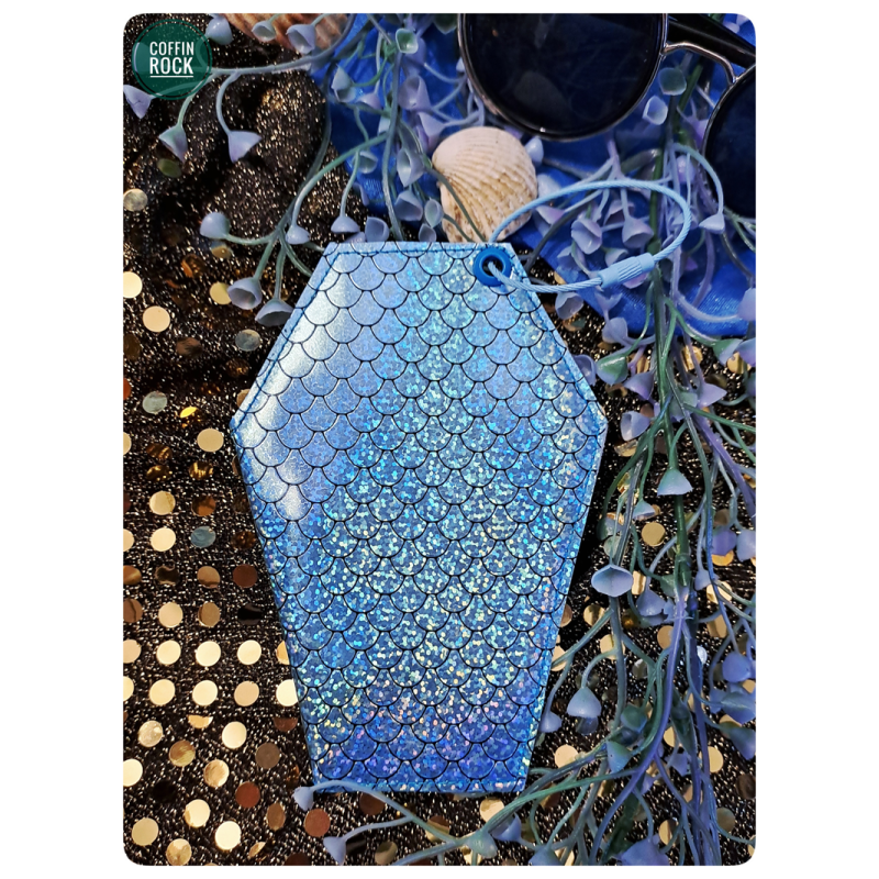 cercueil bleu porte-monnaie de poche