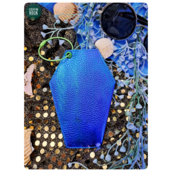cercueil bleu vert porte-monnaie de poche