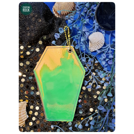 cercueil jaune-bleu porte-monnaie de poche