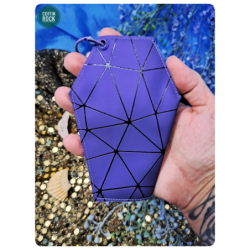 cercueil géométrie violet porte-monnaie de poche