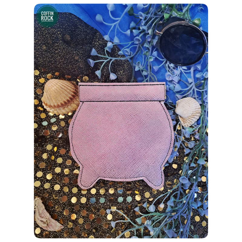 chaudron rose porte-monnaie de poche