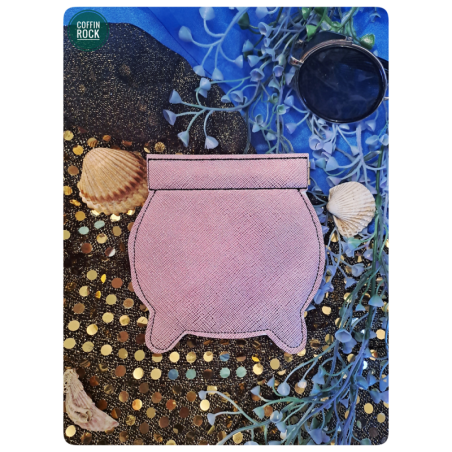 chaudron rose porte-monnaie de poche
