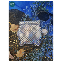 chaudron écailles argenté porte-monnaie de poche