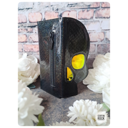 écailles irisée - porte-feuille crâne rectangle