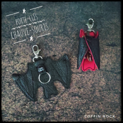 porte clés chauve-souris