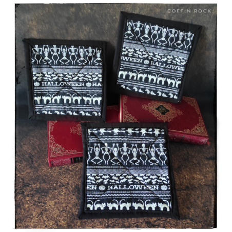 halloween phospho : tapis cosy pour tasse ou théière