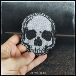 crâne - broche à cheveux