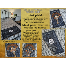 mini plaid patchwork poison noir - modèle unique