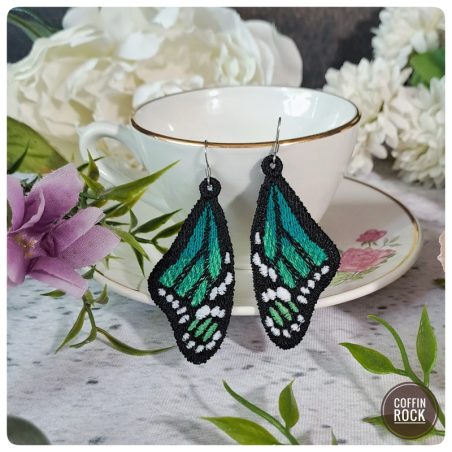 Boucles d'oreilles Monarque turquoise
