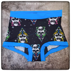 2XL - 80's neon retro skulls - culotte menstruelle