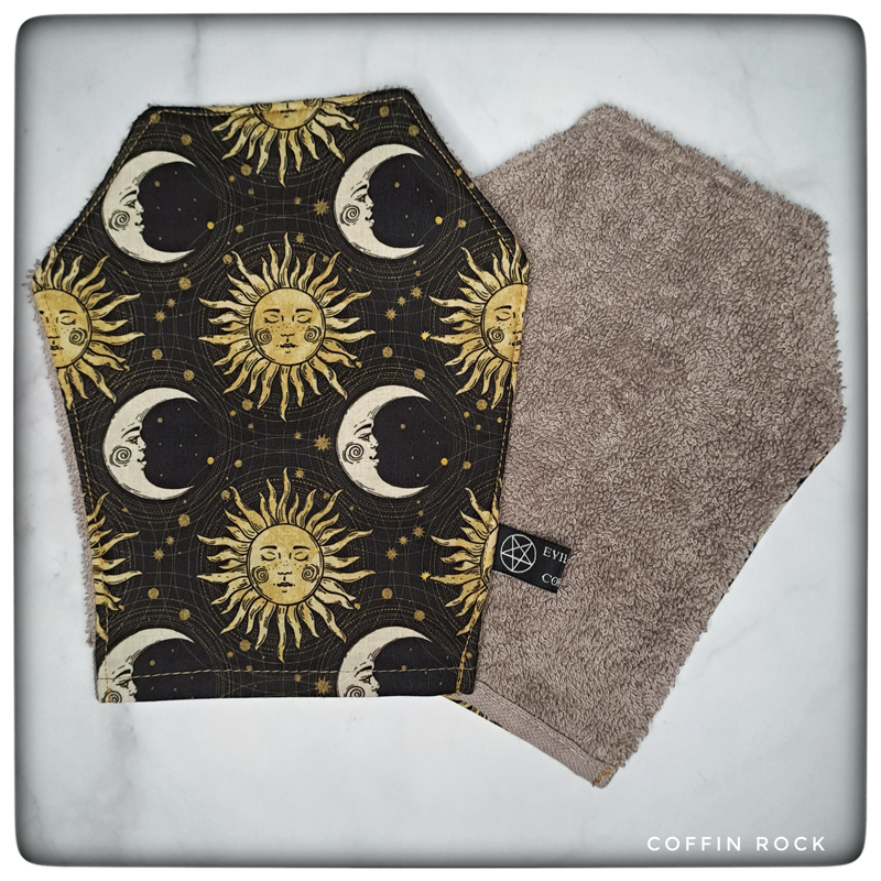 sun and moon - Gant de toilette cercueil
