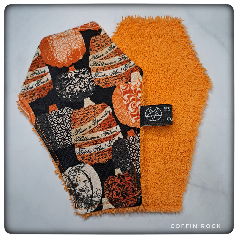citrouilles victoriennes - lingettes démaquillantes lavables
