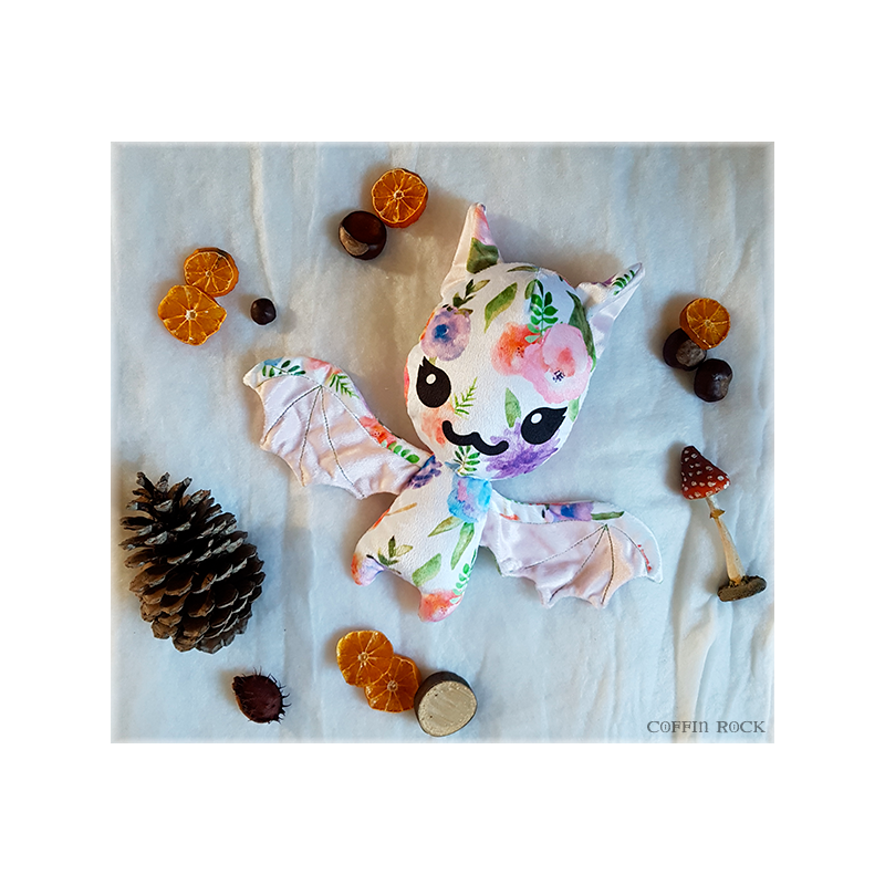 Flower Batty - peluche toute douce
