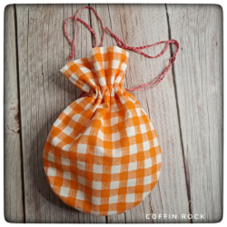 Bourse vichy orange