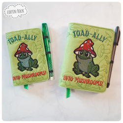 Housse de carnet grenouille