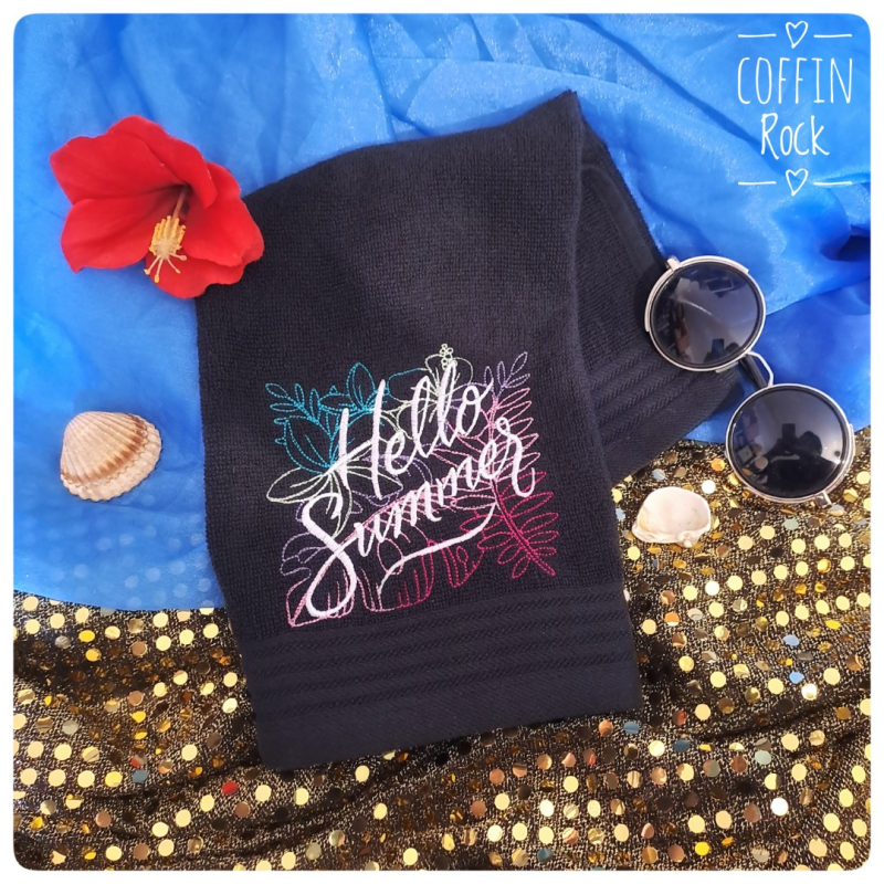 Serviettes de toilette hello summer