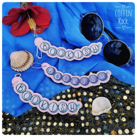 Marque-page bookish" perles violettes"