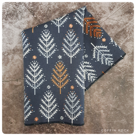 sapins hivernaux : mouchoirs en coton