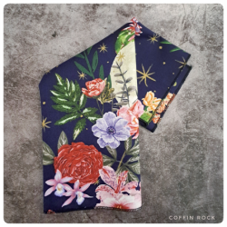 fleurs nocturnes : mouchoirs en tissus