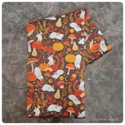 souris d'automne : mouchoirs en tissus