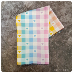 ptits coeurs : mouchoirs en coton