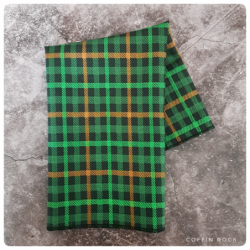 tartan vert : mouchoirs en coton