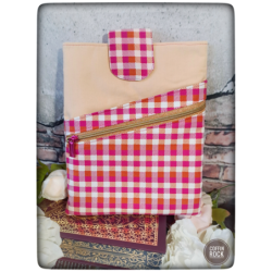 tartan rose - MOYENNE pochette academia
