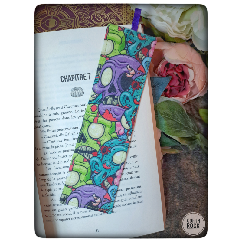Marque-page zombie dégoulinant