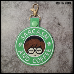 Sarcasm and coffee - porte-clés