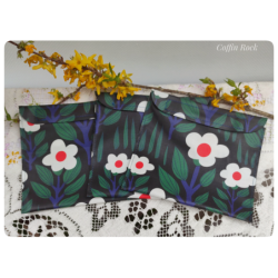 Pochette imperméable fleurs bio