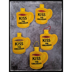 Kiss the librarian - volutes - porte-clés