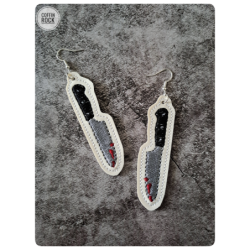 Slasher - boucle d'oreille couteau sanglant