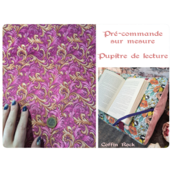 pré-commande arabesques roses - pupitre de lecture