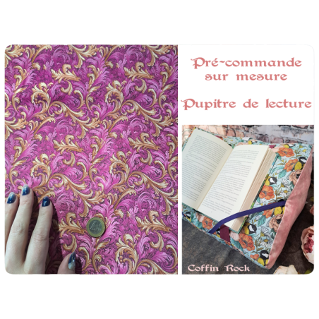 pré-commande arabesques roses - pupitre de lecture