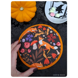 renard d'automne - sous tasse moelleux