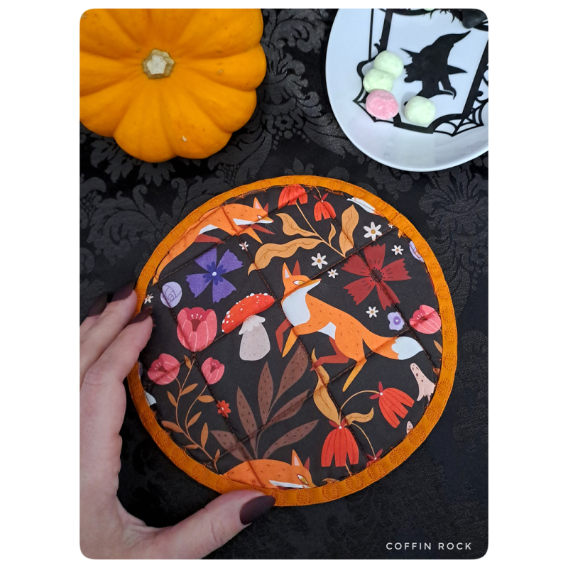 renard d'automne - sous tasse moelleux