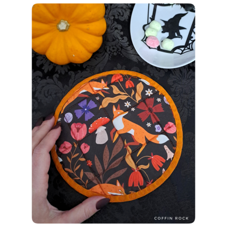 renard d'automne - sous tasse moelleux