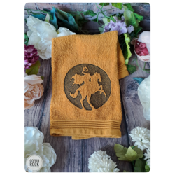cavalier sans tête - Serviette brodée