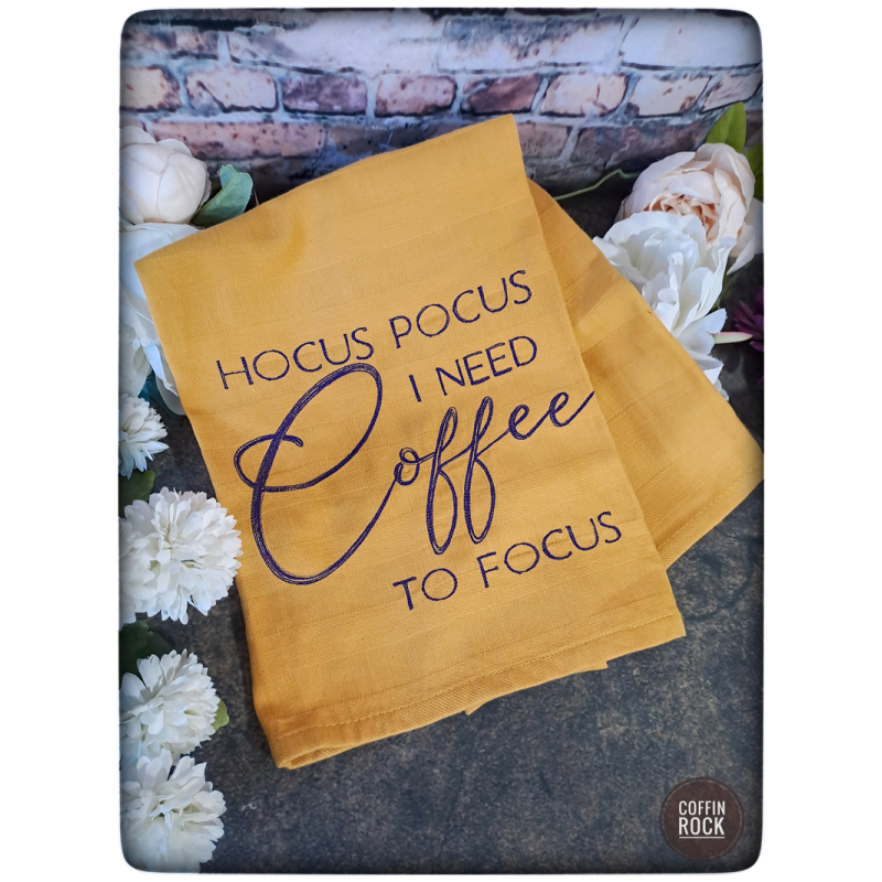 Hocus pocus coffee - Torchon doré